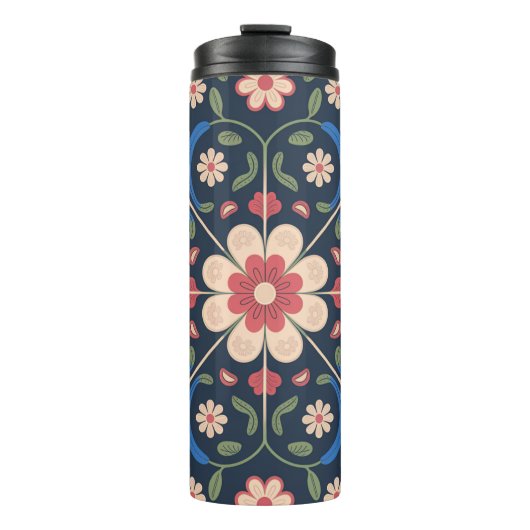 Bouteilles Isothermes Mexican Folk Art Floral Pattern (Devant)