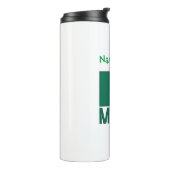 Bouteilles Isothermes Mexique Mexique Drapeau Vert Personnalisation (Tourné sur la gauche)