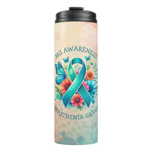 Bouteilles Isothermes MG Sensibilisation | Myasthenia Gravis Ribbon (Devant)