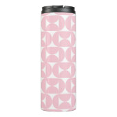 Bouteilles Isothermes Mi-Siècle Moderne Bébé rose et blanc Motif (Dos)