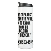 Bouteilles Isothermes Michel de Montaigne Comment Appartener À La Citati (Tourné sur la droite)