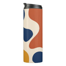 Mid-Century Modern Abstract Organic Shapes Square
