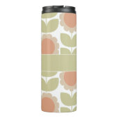Bouteilles Isothermes  Mid-Century Pastel Pink Retro Floral Pattern (Dos)