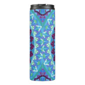 Bouteilles Isothermes Midnight Dreams Travel Blue Mandala Isolé (Dos)
