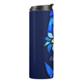 Bouteilles Isothermes Midnight Gothic Eye Flower - Dark Blue Botanical (Tourné sur la gauche)