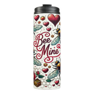 Bouteilles Isothermes Mienne Abeille Bourdon Cœurs Saint Valentin