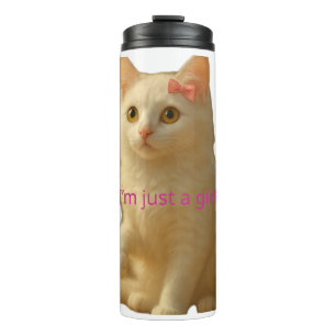 Bouteilles Isothermes Mignon Chat Coquette Je Suis Juste une Fille Esthé