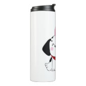 Bouteilles Isothermes Mignon Chien Dalmatien Kawaii avec des Cœurs (Tourné sur la gauche)