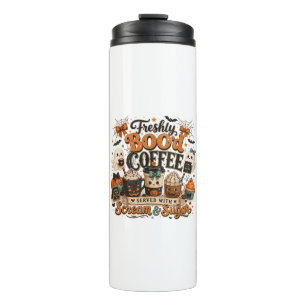 Bouteilles Isothermes Mignon Fantôme Effrayant Amateur de Café Halloween