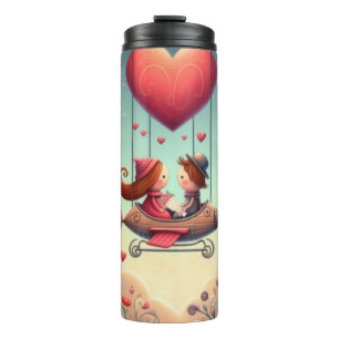 Bouteilles Isothermes Mignonne bémol Saint Valentin hydravion