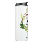 Bouteilles Isothermes mignonne couronnes florales professeur élégant (Tourné sur la gauche)