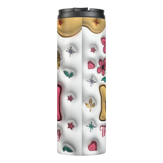 Bouteilles Isothermes Mignonne Fête de la Mère 3-D (Dos)