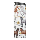 Bouteilles Isothermes Mignonne Juste Une Fille Qui Aime Les Chevaux (Tourné sur la droite)