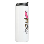 Bouteilles Isothermes Mignonne Lapin Avec Léopard Bandana Lunettes de Co (Tourné sur la gauche)