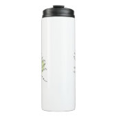 Bouteilles Isothermes Mignonne ligne art tropical isolé feuillage vert (Devant)