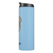 Bouteilles Isothermes Mignonne manatée bébé avec bulles illustration (Tourné sur la droite)