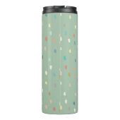 Bouteilles Isothermes Mignonne Multicolor Motif Dotty Sur Sage Green (Dos)