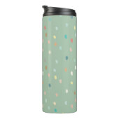 Bouteilles Isothermes Mignonne Multicolor Motif Dotty Sur Sage Green (Tourné sur la droite)