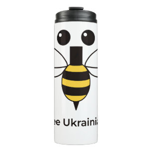 Bouteilles Isothermes Mignonne tasse thermique abeille ukrainienne minim