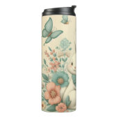 Bouteilles Isothermes Mignonne, Vintage lapin de Pâques & poussin (Tourné sur la gauche)