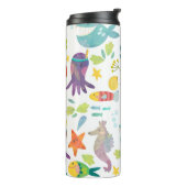 Bouteilles Isothermes Mignons Animaux de mer amusants (Tourné sur la gauche)