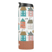 Bouteilles Isothermes Mignons Maisons Quirky Personnalisées (Tourné sur la droite)