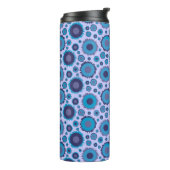 Bouteilles Isothermes Mignons motifs de soleils multicolores bleus (Tourné sur la gauche)