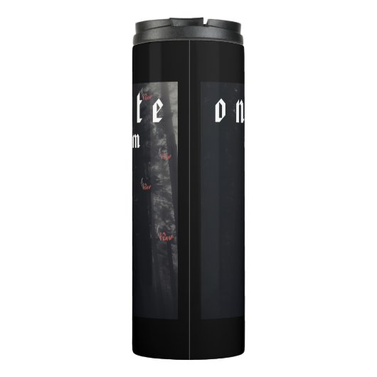 Bouteilles Isothermes Mikitiez crâne rouge toxique pomme vegan été (Dos)