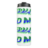 Bouteilles Isothermes Mikitiez océanique sirène venus bleu mer (Devant)