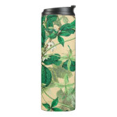Bouteilles Isothermes Mini fleurs blanches avec motif feuille (Tourné sur la gauche)