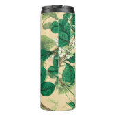 Bouteilles Isothermes Mini fleurs blanches avec motif feuille (Dos)