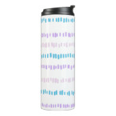 Bouteilles Isothermes Mini Motif Turquoise Violet Rose (Tourné sur la gauche)