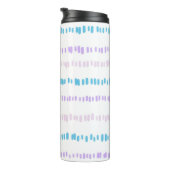 Bouteilles Isothermes Mini Motif Turquoise Violet Rose (Tourné sur la droite)