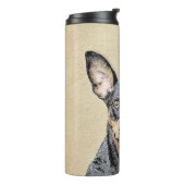 Bouteilles Isothermes Miniature Pinscher Peinture mignonne Chien Art ori (Tourné sur la gauche)