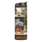 Bouteilles Isothermes Minimal Brown 8 Collage Meilleur Grand-Père Jamais (Tourné sur la gauche)