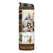 Bouteilles Isothermes Minimal Brown 8 Collage Meilleur Grand-Père Jamais (Tourné sur la droite)