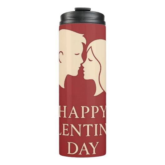 Bouteilles Isothermes Minimal Silhouette Romantic Valentines Travel (Devant)