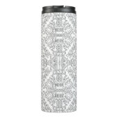 Bouteilles Isothermes Minimalist Grey Floral Pattern (Dos)