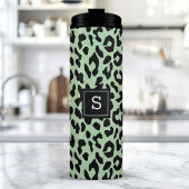 Bouteilles Isothermes Mint Leopard Poster de animal Motif Monogrammé