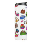 Bouteilles Isothermes Mode Cool amusant Illustré Motif de bourse (Tourné sur la gauche)