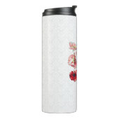 Bouteilles Isothermes Modèle Bouquet Et Damas (Tourné sur la gauche)