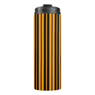 Bouteilles Isothermes Modèle de bande verticale orange noir