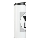 Bouteilles Isothermes modèle de conception de logo personnalisé sur (Tourné sur la gauche)