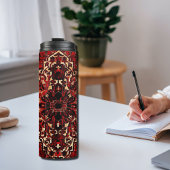 Bouteilles Isothermes Modèle de tapis oriental en rouge foncé