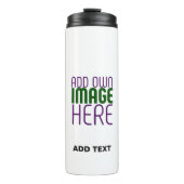 BOUTEILLES ISOTHERMES MODÈLE DE TEXTE D'IMAGE BLANCHE SIMPLE MODERNE (Devant)