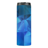 Bouteilles Isothermes Modèle de triangles de dégradé BLEU clair. Créatif (Dos)
