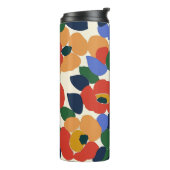 Bouteilles Isothermes Modèle floral Abstrait en gras (Tourné sur la gauche)