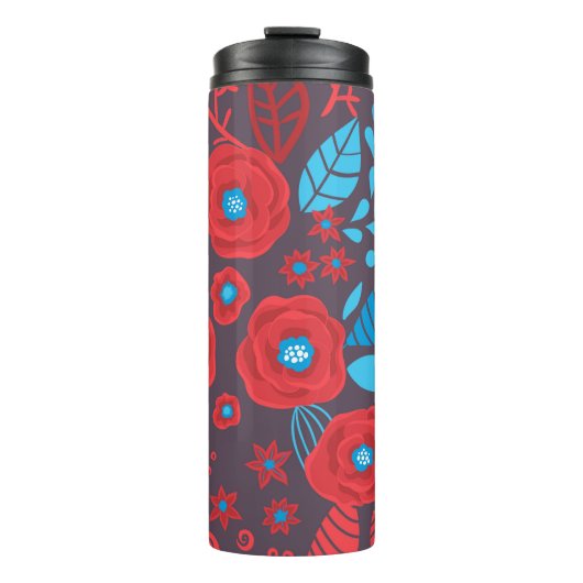 Bouteilles Isothermes Modèle floral de Doodle (Devant)