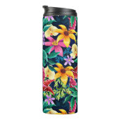 Bouteilles Isothermes Modèle floral exotique peint à la main-23001 (Tourné sur la droite)