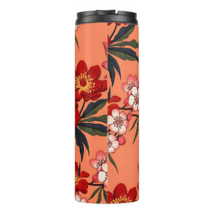Bouteilles Isothermes Modèle floral hawaïen tropical